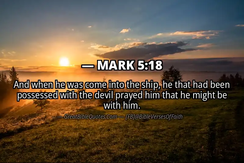 MARK 5:18 Verse