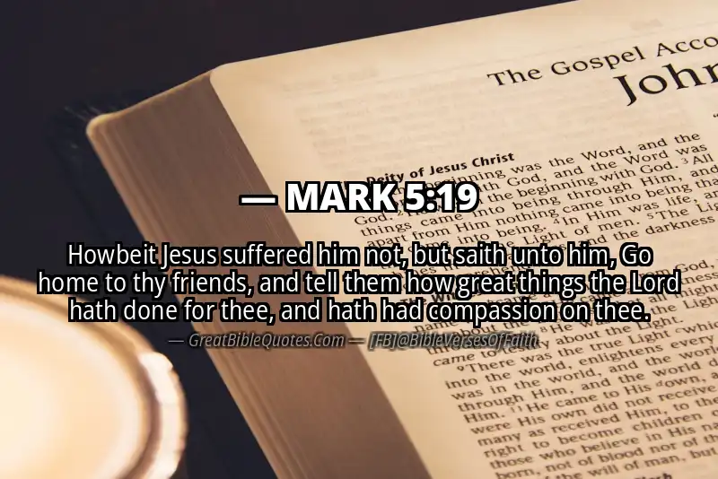 MARK 5:19 Verse