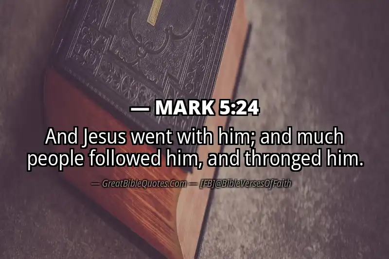 MARK 5:24 Verse