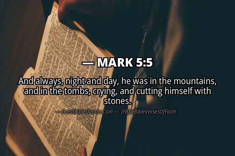 MARK 5:5 Verse