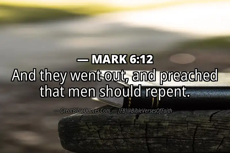 MARK 6:12 Verse
