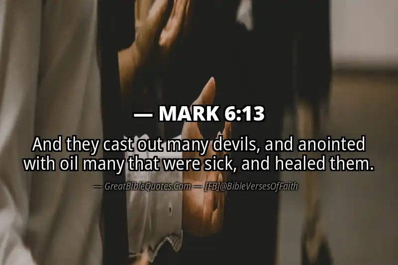MARK 6:13 Verse