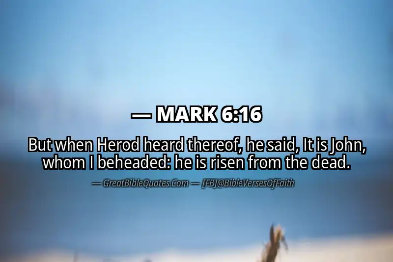 MARK 6:16 Verse