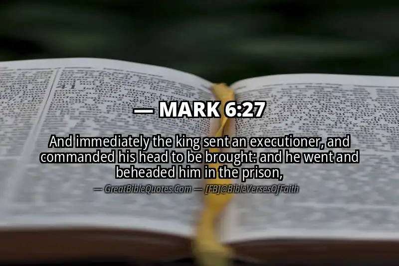 MARK 6:27 Verse