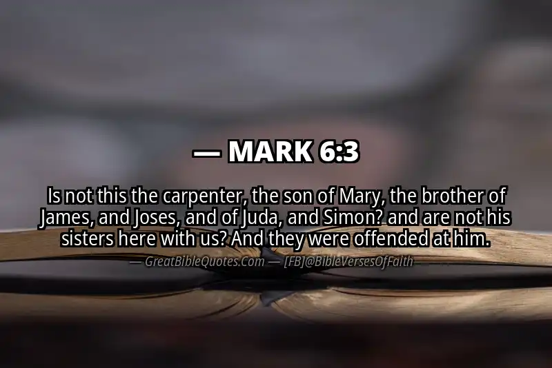 MARK 6:3 Verse