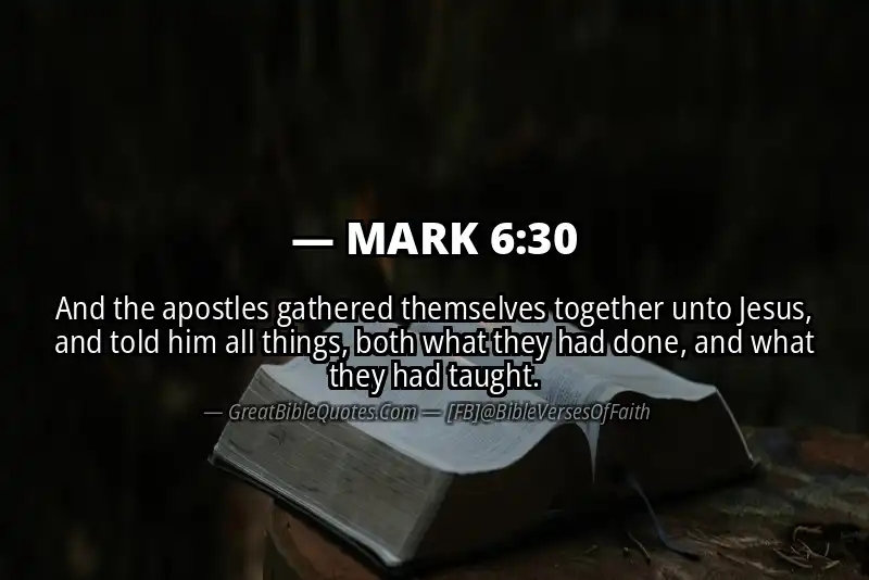 MARK 6:30 Verse Image