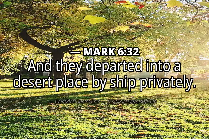 MARK 6:32 Verse