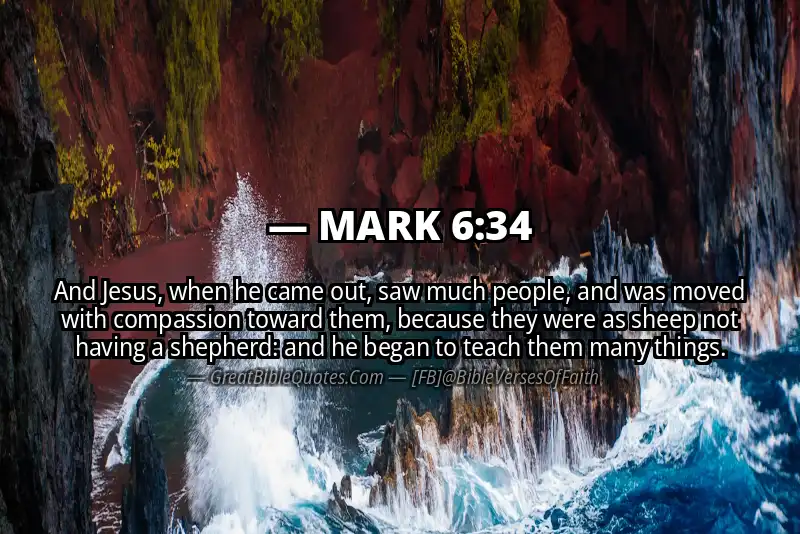MARK 6:34 Verse