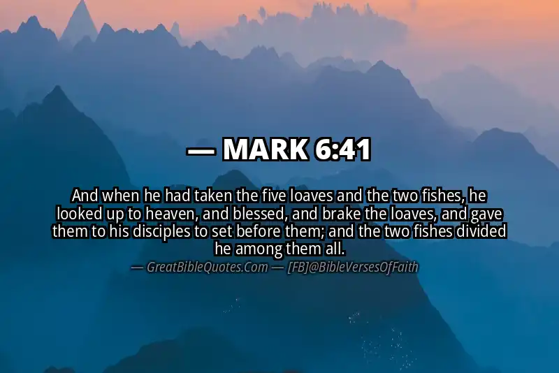 MARK 6:41 Verse