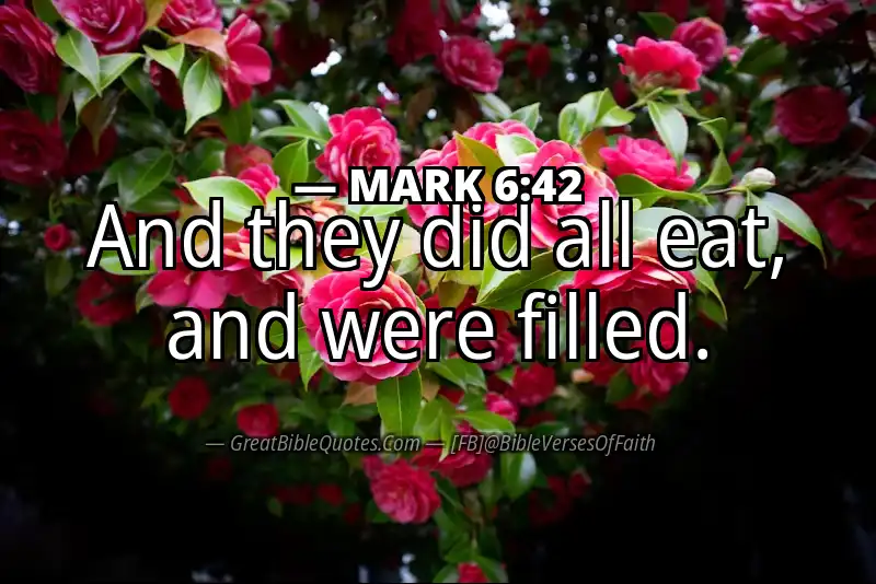 MARK 6:42 Verse