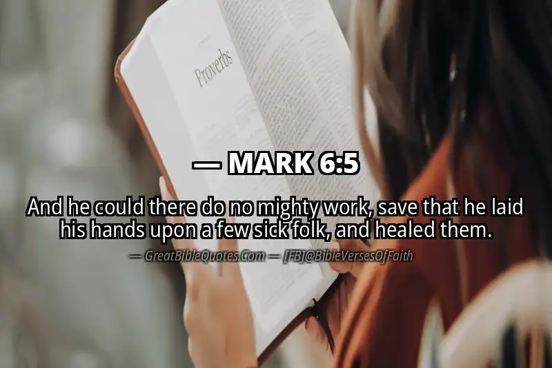 MARK 6:5 Verse