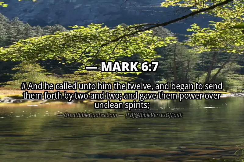 MARK 6:7 Verse