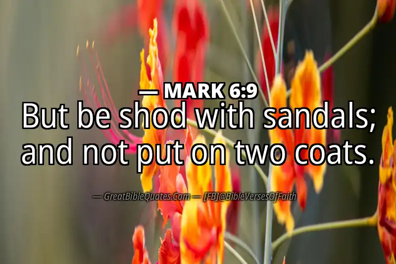 MARK 6:9 Verse