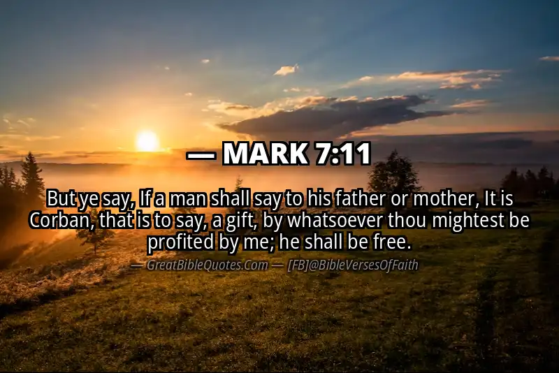 MARK 7:11 Verse