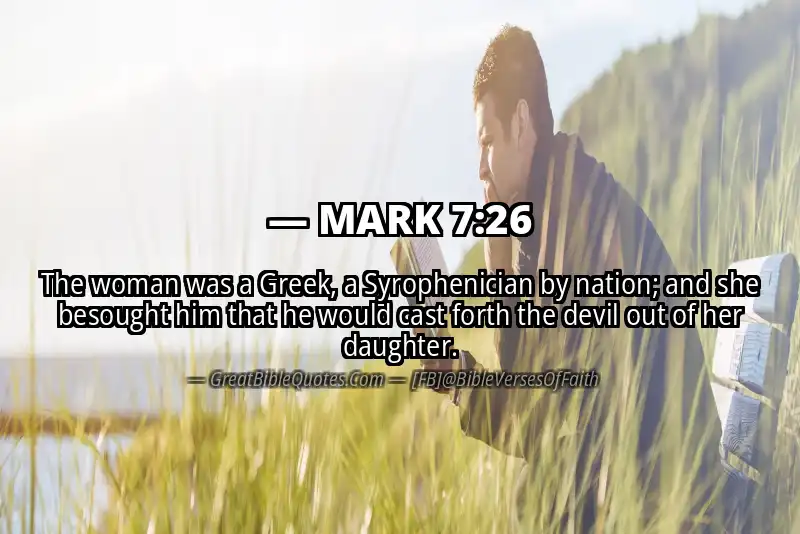 MARK 7:26 Verse