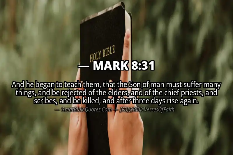 MARK 8:31 Verse