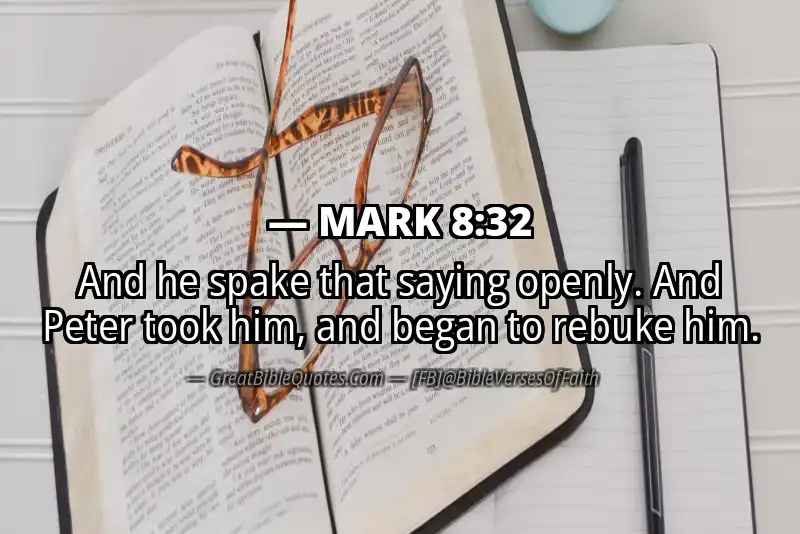 MARK 8:32 Verse