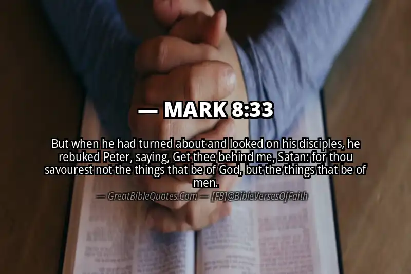 MARK 8:33 Verse