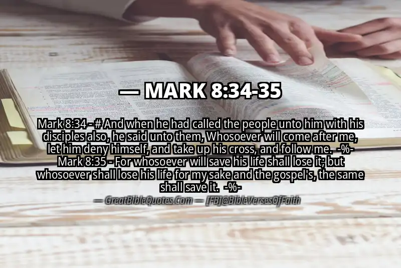 Image for MARK 8:34-35 Bible verse