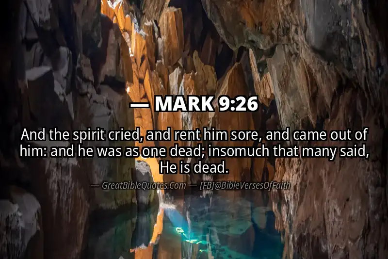 MARK 9:26 Verse