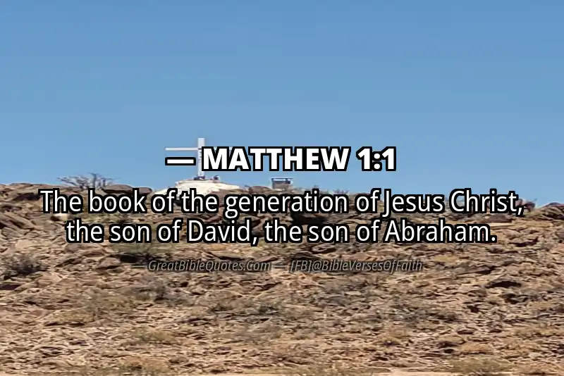 Bible verse: MATTHEW 1:1 Image