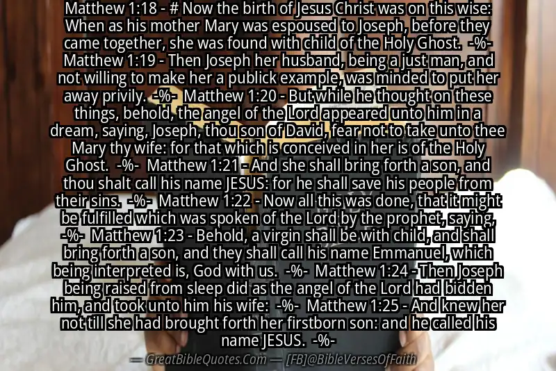 Image for MATTHEW 1:18-25 Bible verse