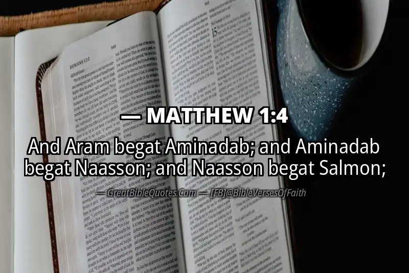 Bible verse: MATTHEW 1:4 Image