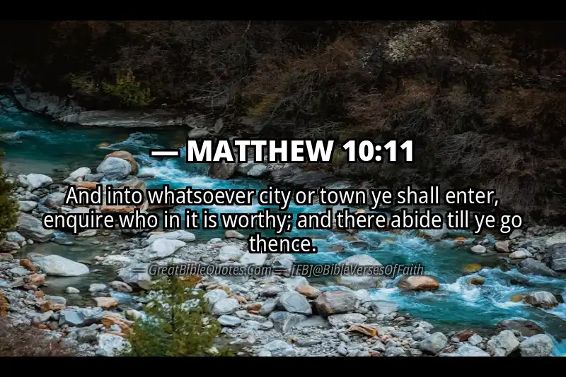 MATTHEW 10:11 Verse