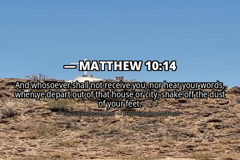 MATTHEW 10:14 Verse