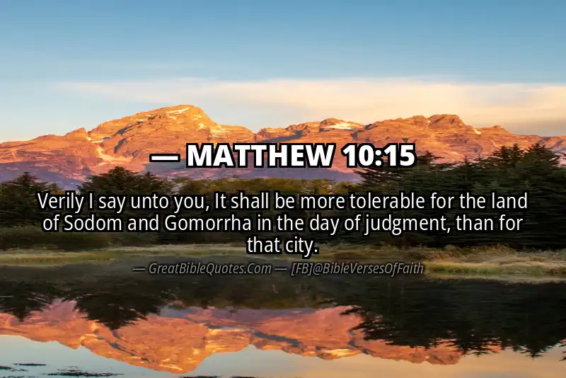 MATTHEW 10:15 Verse