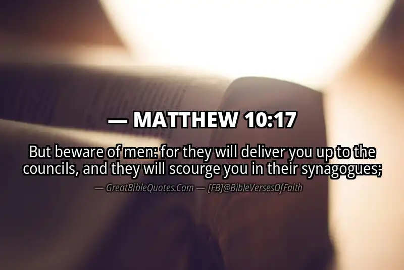 MATTHEW 10:17 Verse