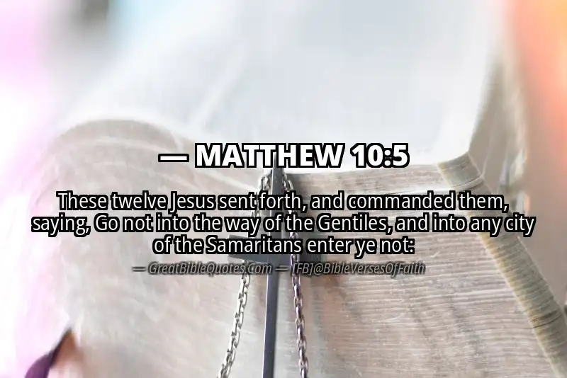 MATTHEW 10:5 Verse