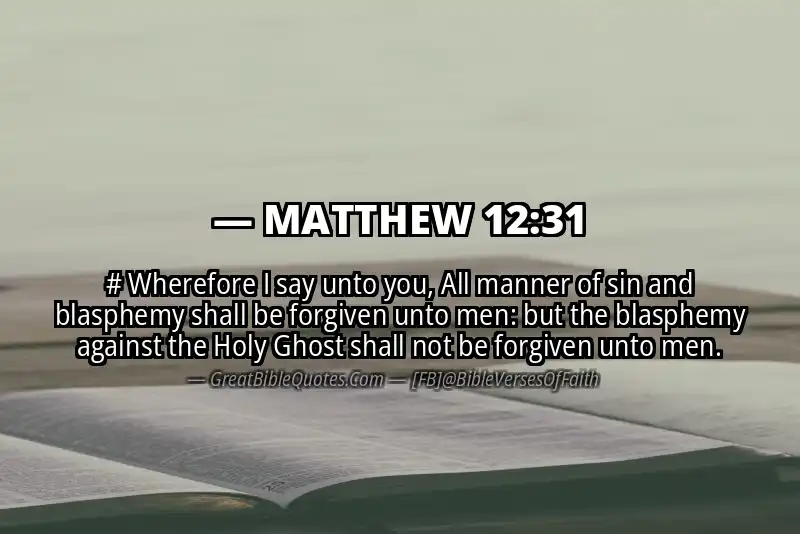 MATTHEW 12:31 Verse Image