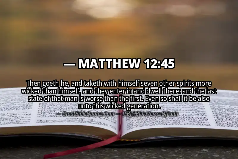 MATTHEW 12:45 Verse