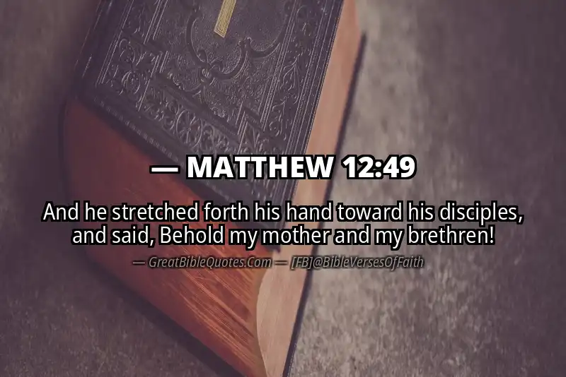 MATTHEW 12:49 Verse