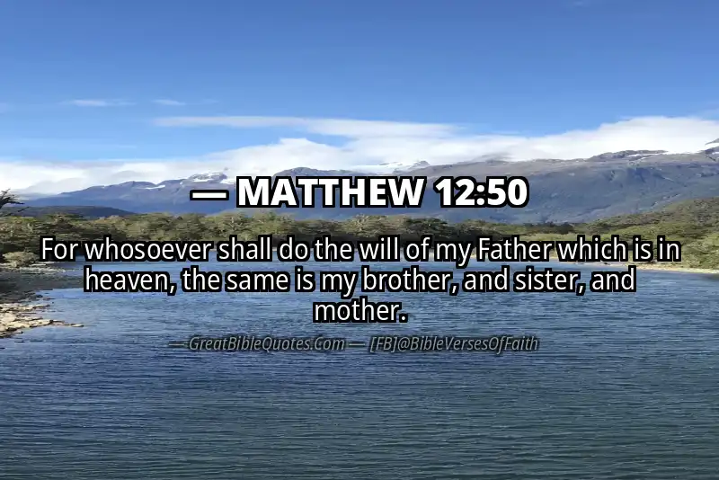 MATTHEW 12:50 Verse