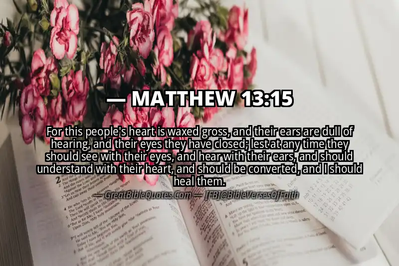 MATTHEW 13:15 Verse