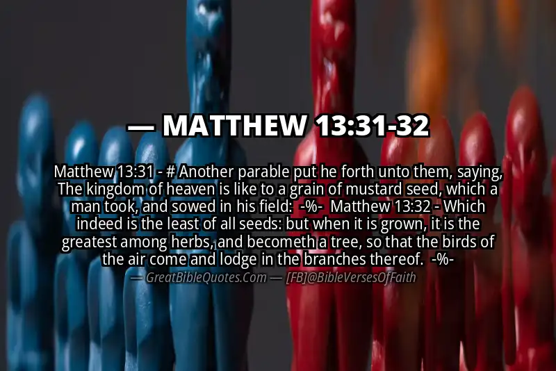 Image for MATTHEW 13:31-32 Bible verse
