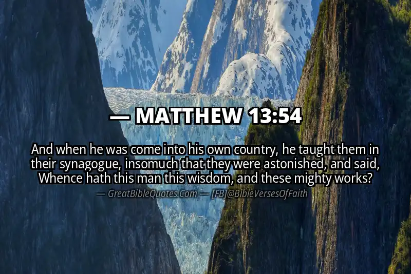 MATTHEW 13:54 Verse