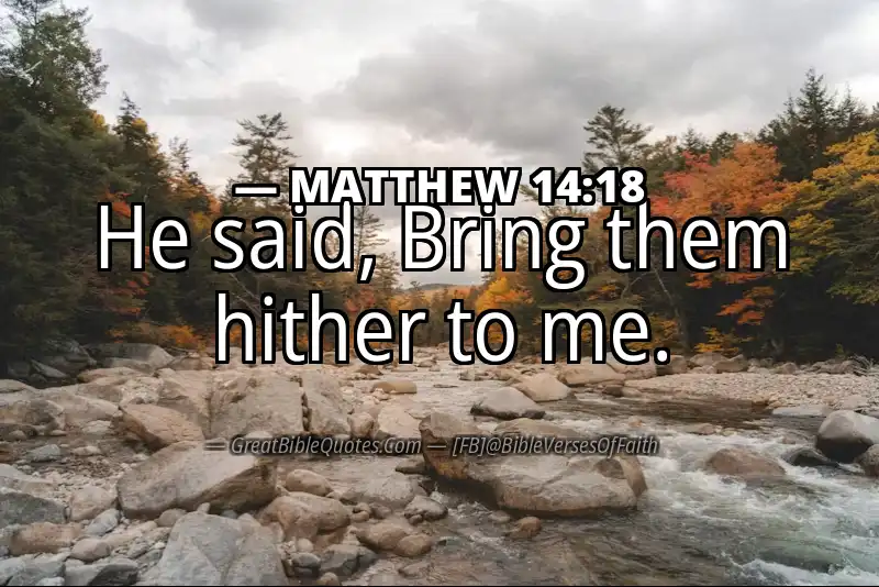 MATTHEW 14:18 Verse