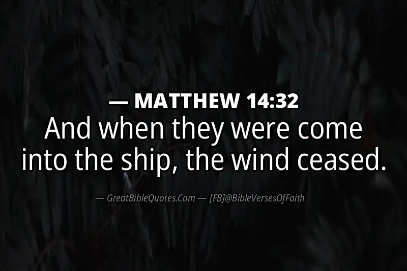 MATTHEW 14:32 Verse Image