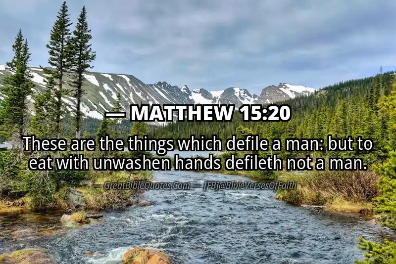 MATTHEW 15:20 Verse