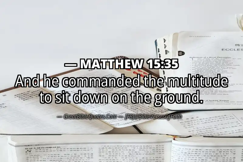 MATTHEW 15:35 Verse Image