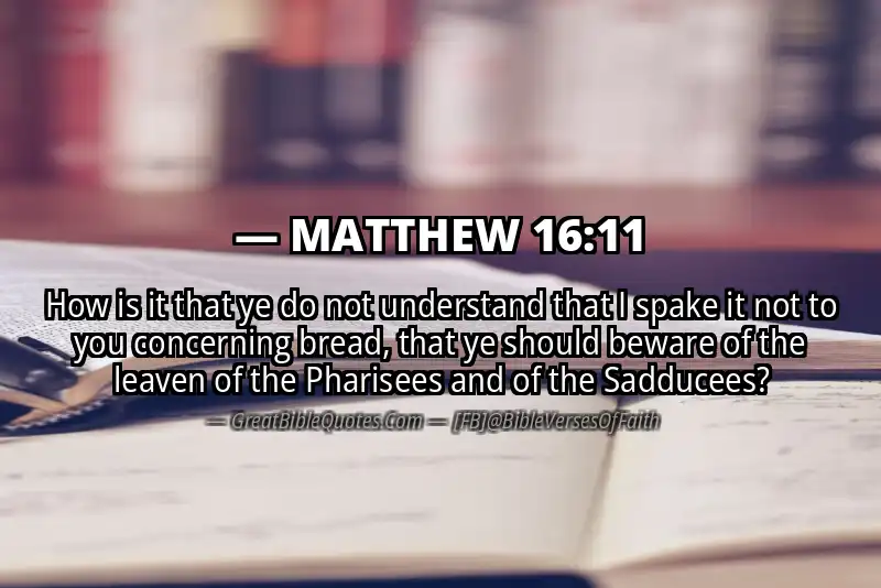 MATTHEW 16:11 Verse