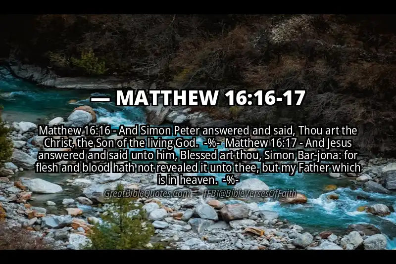 Image for MATTHEW 16:16-17 Bible verse