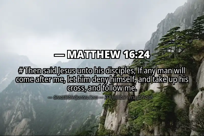 Image for MATTHEW 16:24 Bible verse
