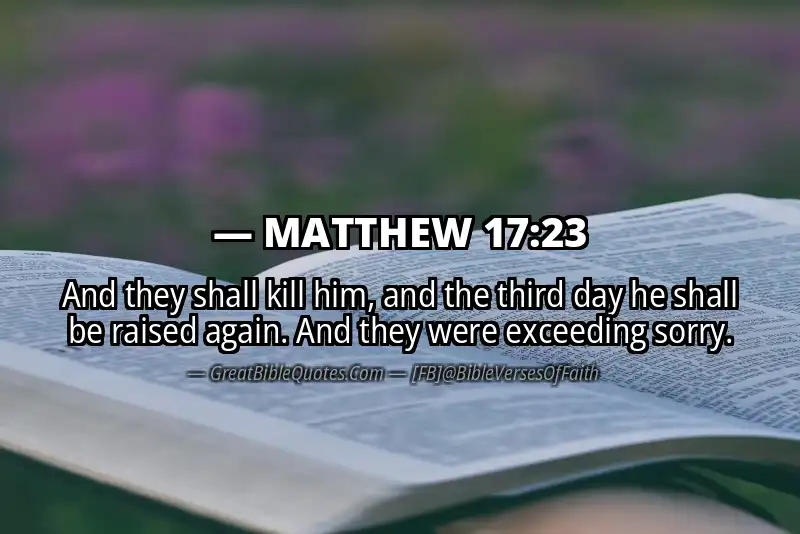 MATTHEW 17:23 Verse