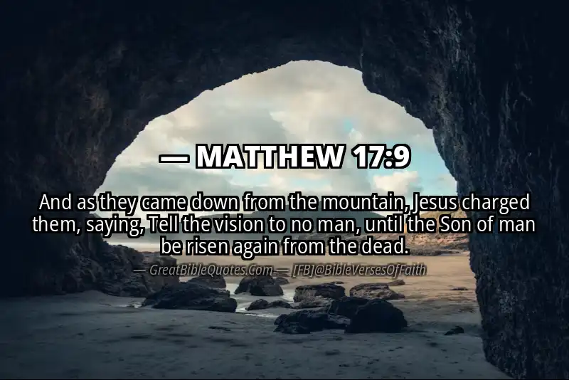 MATTHEW 17:9 Verse