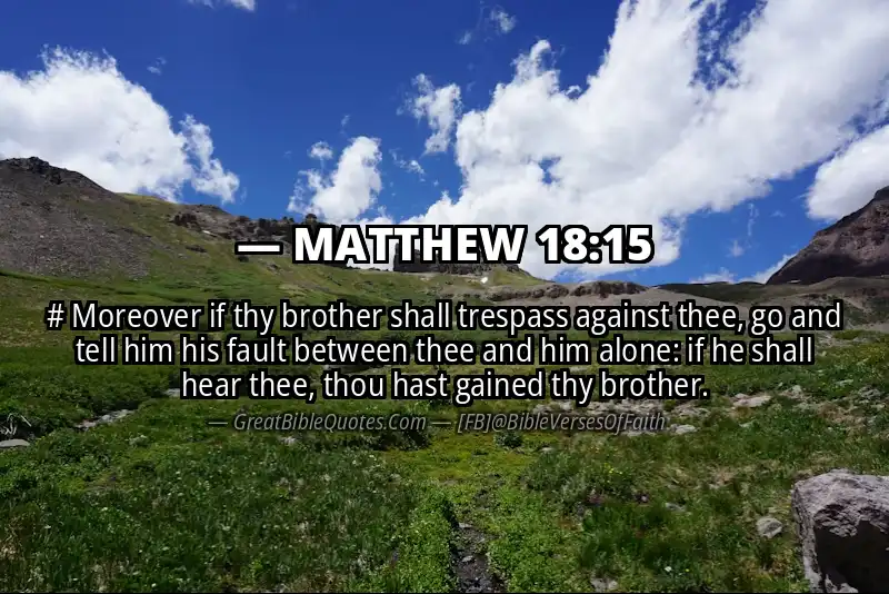 MATTHEW 18:15 Verse