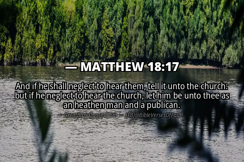 MATTHEW 18:17 Verse Image